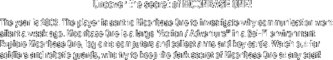 Moonbase One doesn't answer! Find out what happened to the crew!